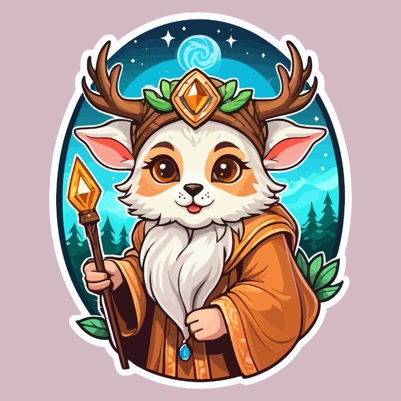 Druide Niedlich Illustration
