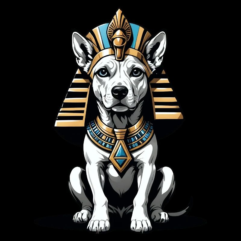 Chien Pharaon Chien Égypte Pyramide Cadeau