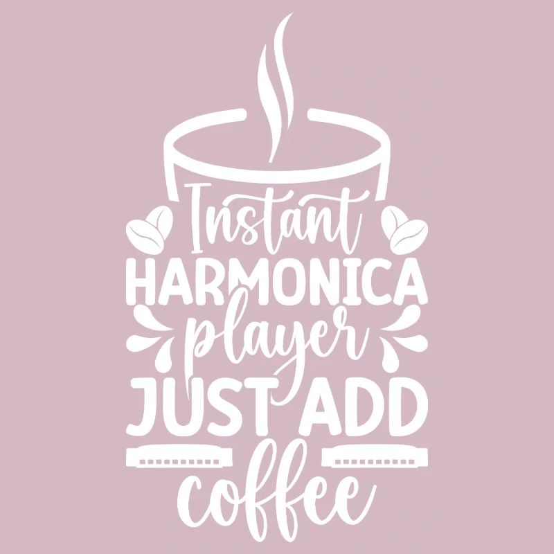Harmonica Musican Instant Player Just Coffee