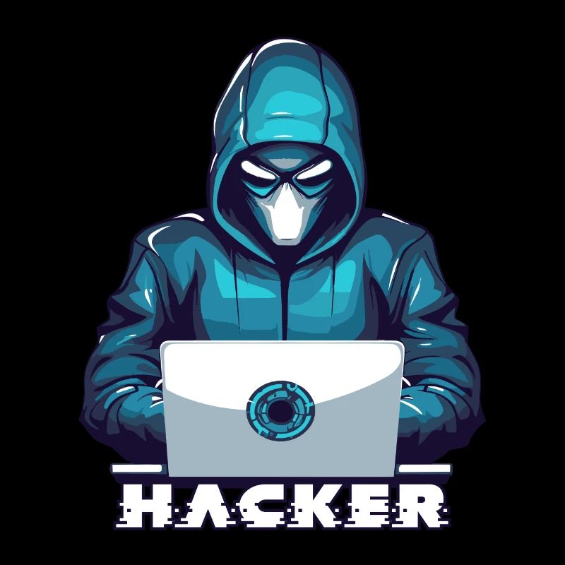 Maskierter Hacker Hacking