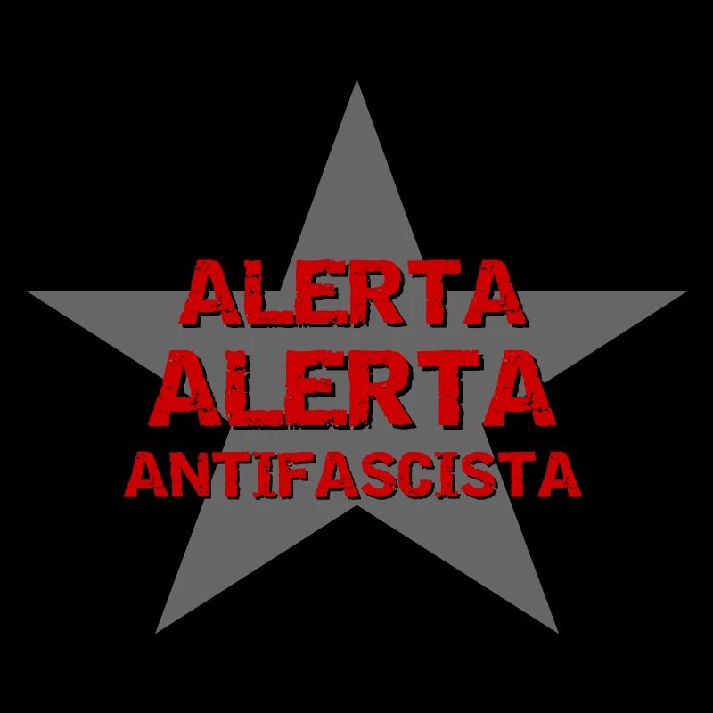 ALERTA ALERTA ANTIFA mostly backprint backprint