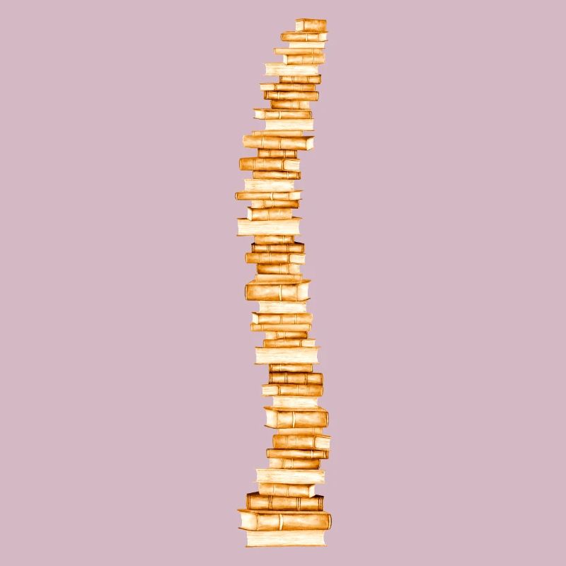 Bücher Wirbelsäule Rückgrat Leseratte Bücherwurm