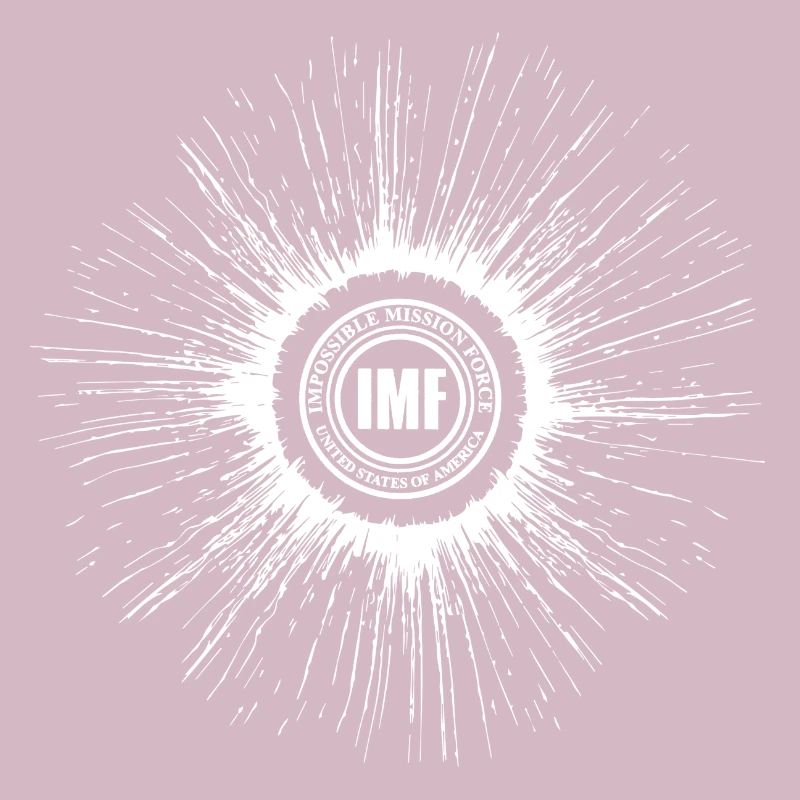 Mission Impossible Dead Reckoning IMF Logo Blanc