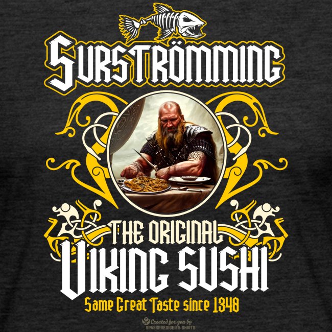 Surströmming T-Shirt Design Wikinger Sushi