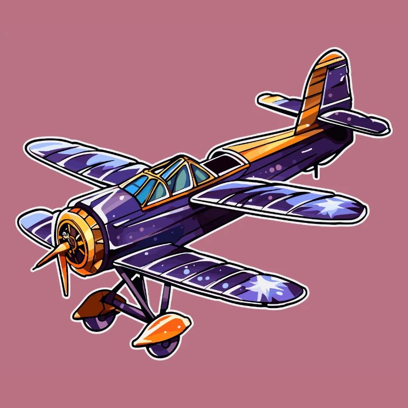 Propeller Plane Comic Look