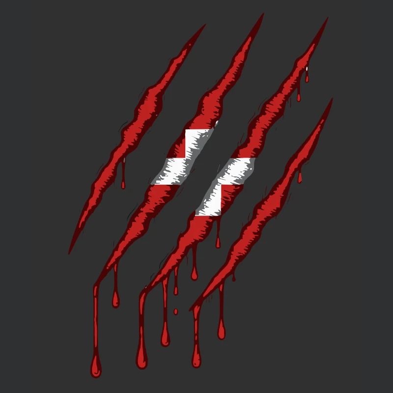 Danemark griffe grunge dannebrog drapeau scratch