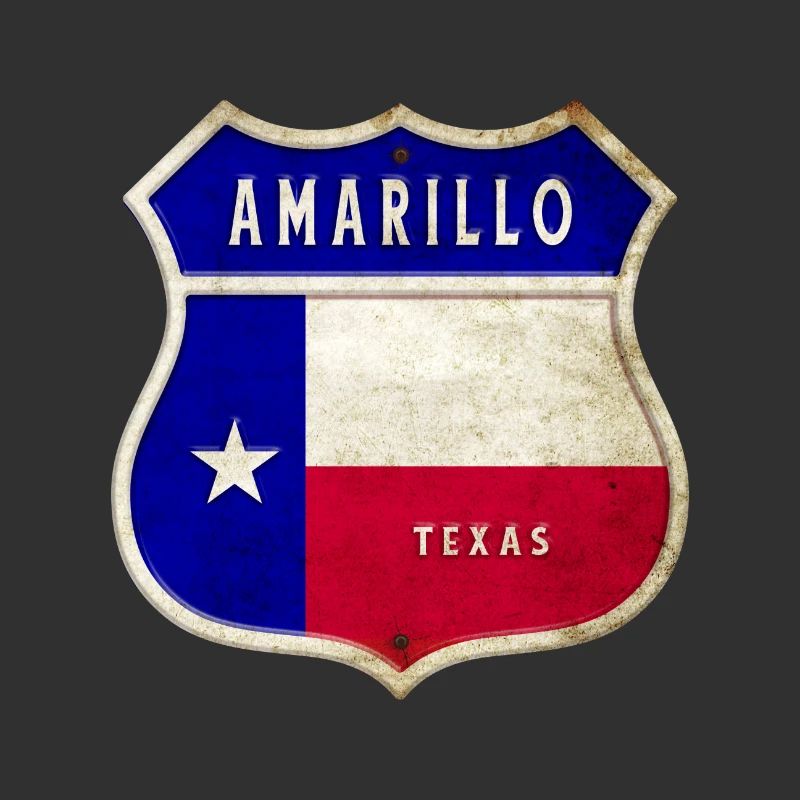 Amarillo Texas crest flags design