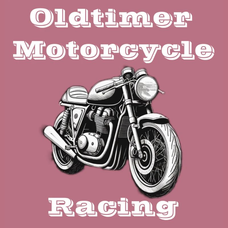 Oldtimer Motorcycle Racing white