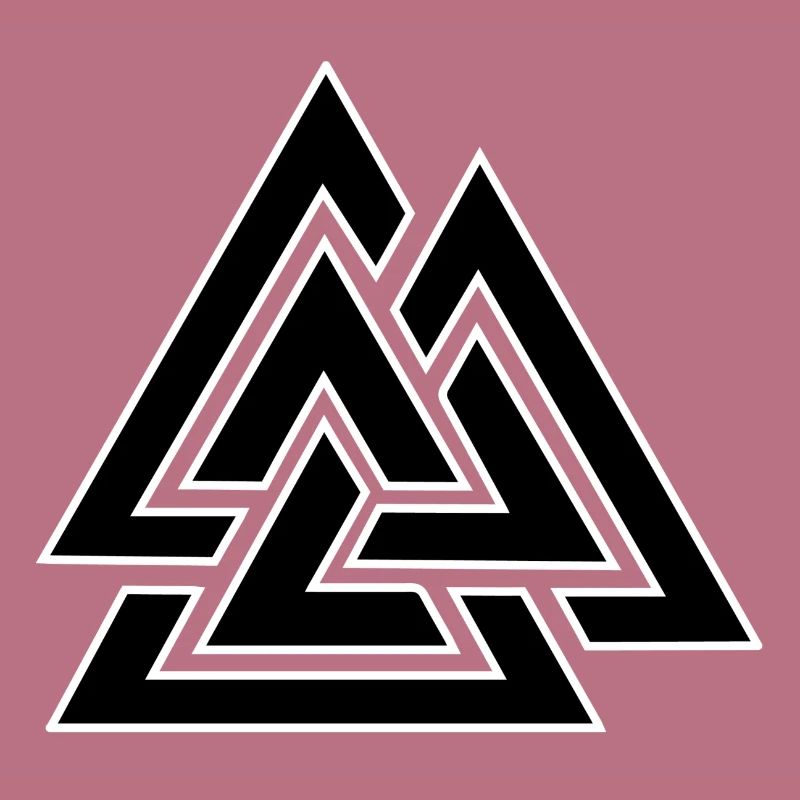 Triangular intertwined pattern