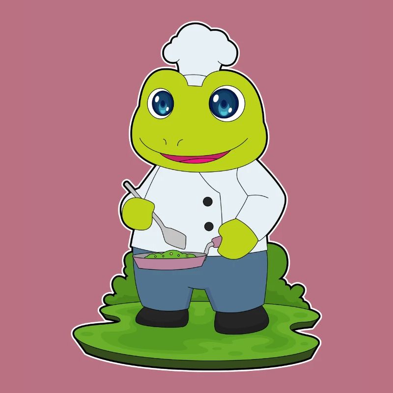 Cuisson à la poêle de cuisson à grenouilles