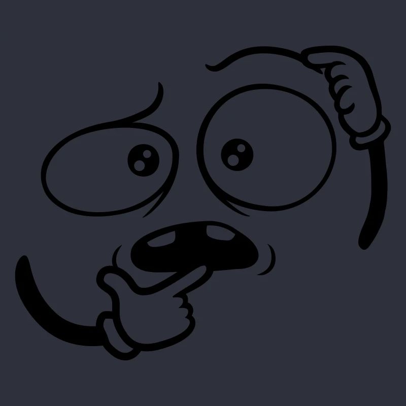 Doubtful Hand Gesture Face