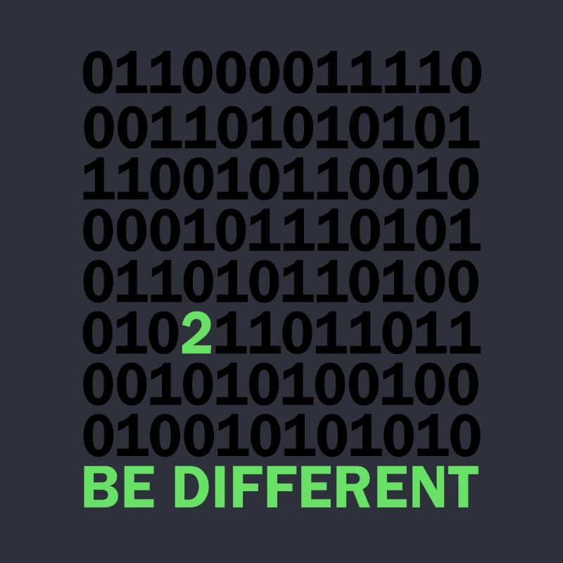 Be Different Binary Code Nerd Gift