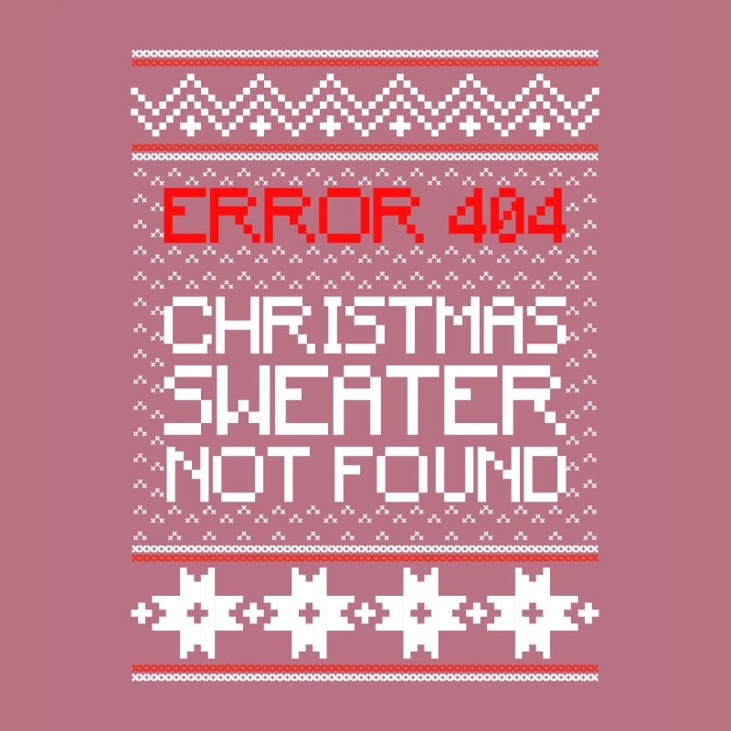 Error 404 Christmas Sweater Not Found Computer
