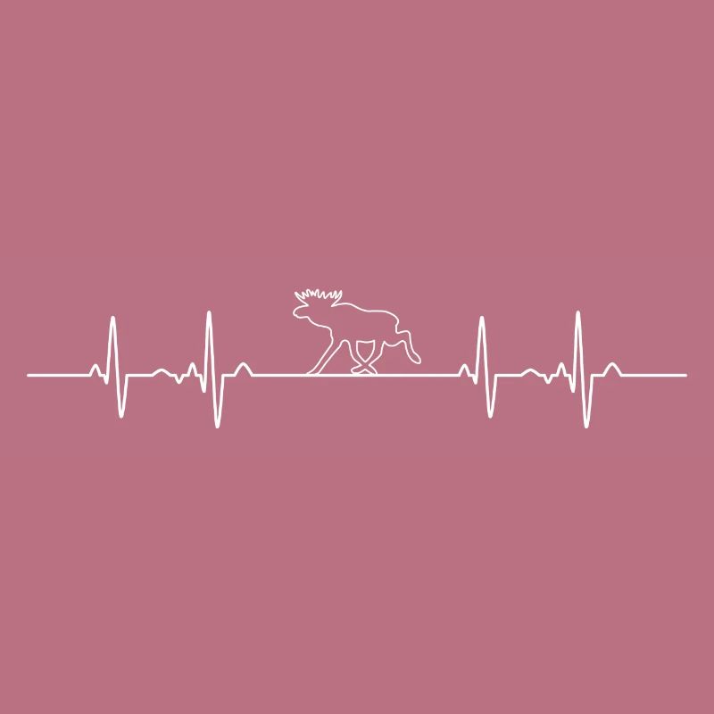 Heartbeat ECG line moose