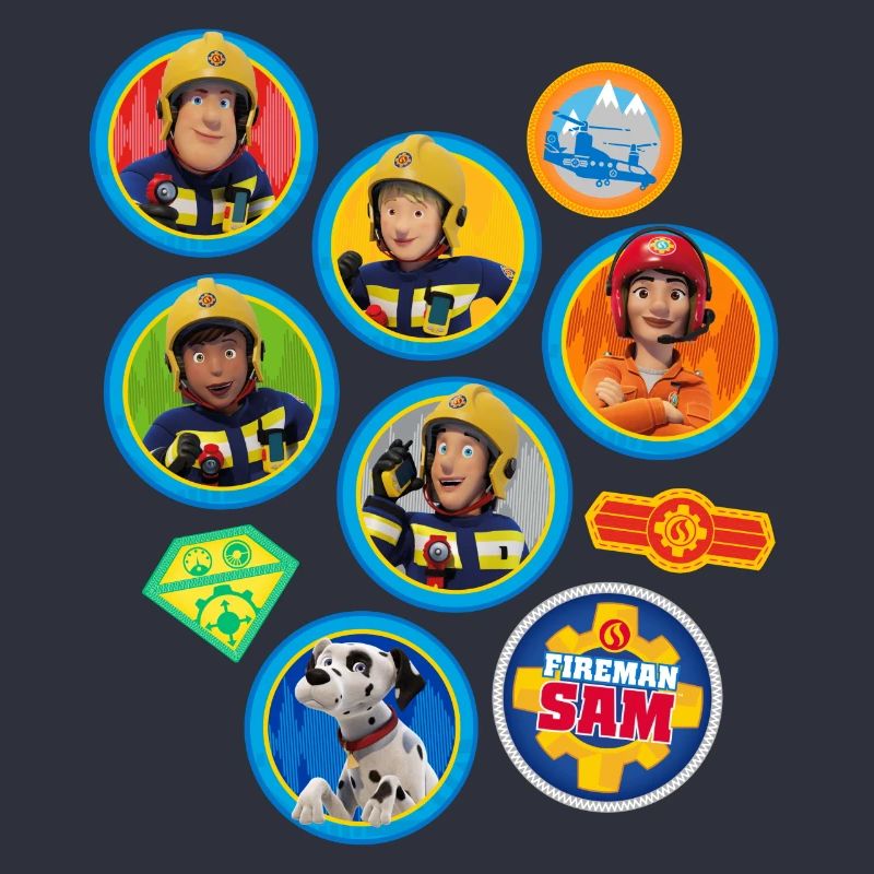 Firefighter Sam™ patch design from the whole team