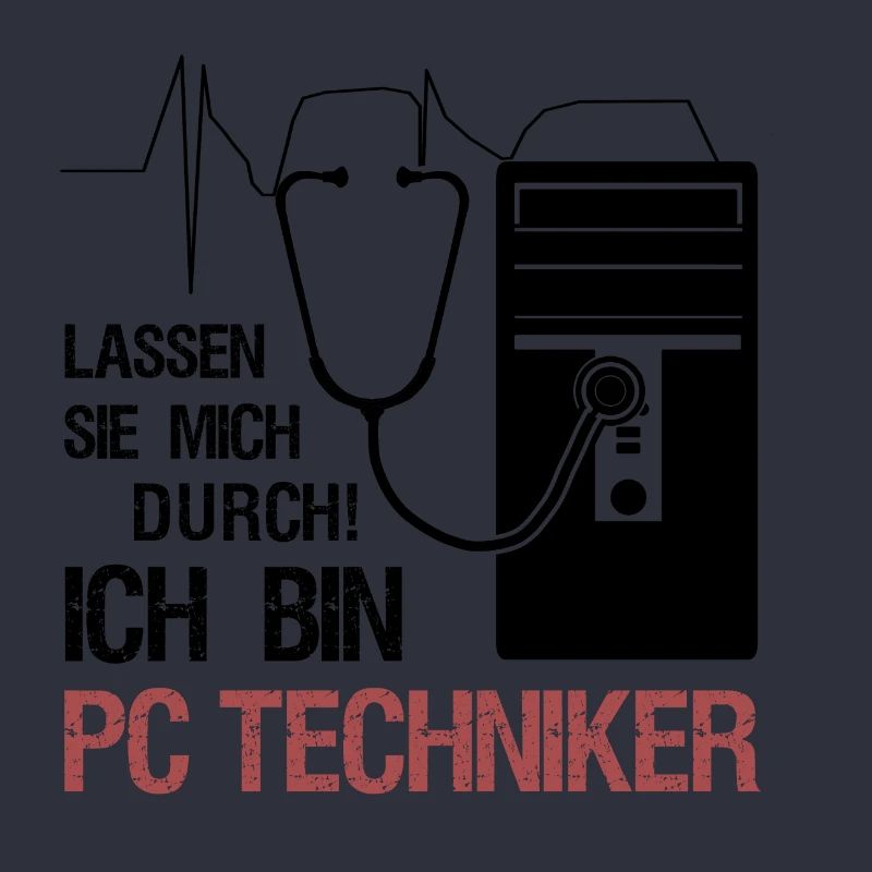 Technicien PC Stéthoscope Cadeau Technicien Système Informatique