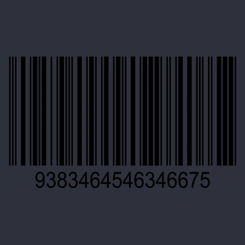 Code barres / code-barres en noir avec des chiffres