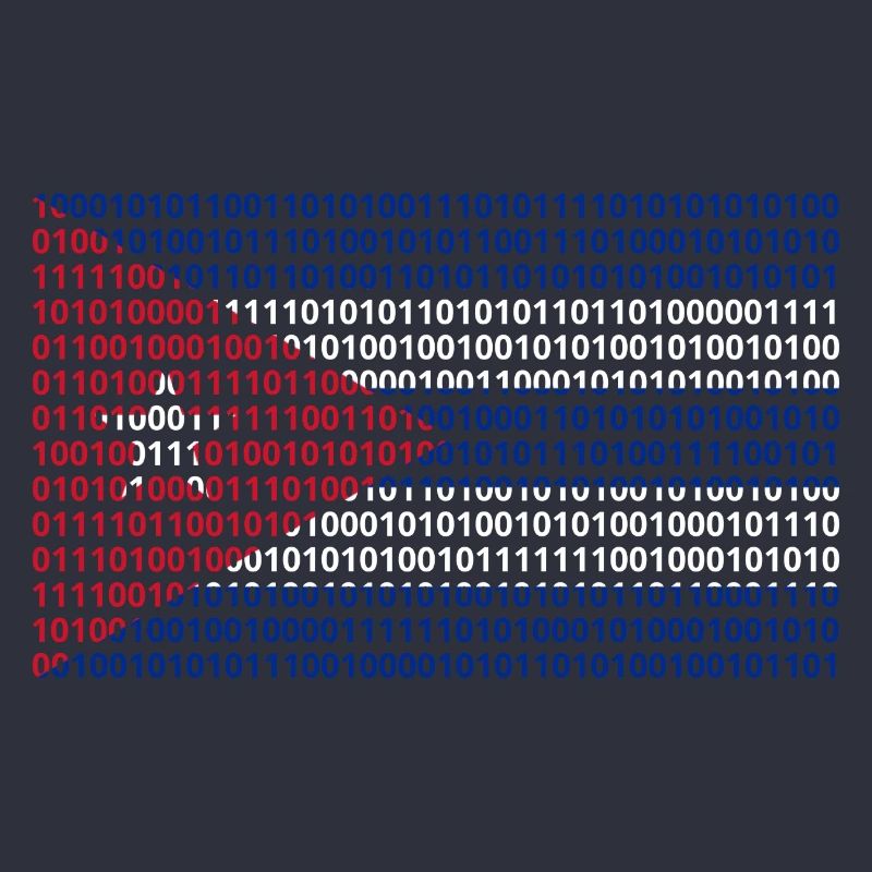 Kuba Flagge Binärcode Bit Byte Binär Informatik PC