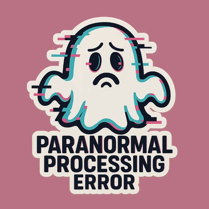 Paranormal Processing Error - Glitchy Ghost
