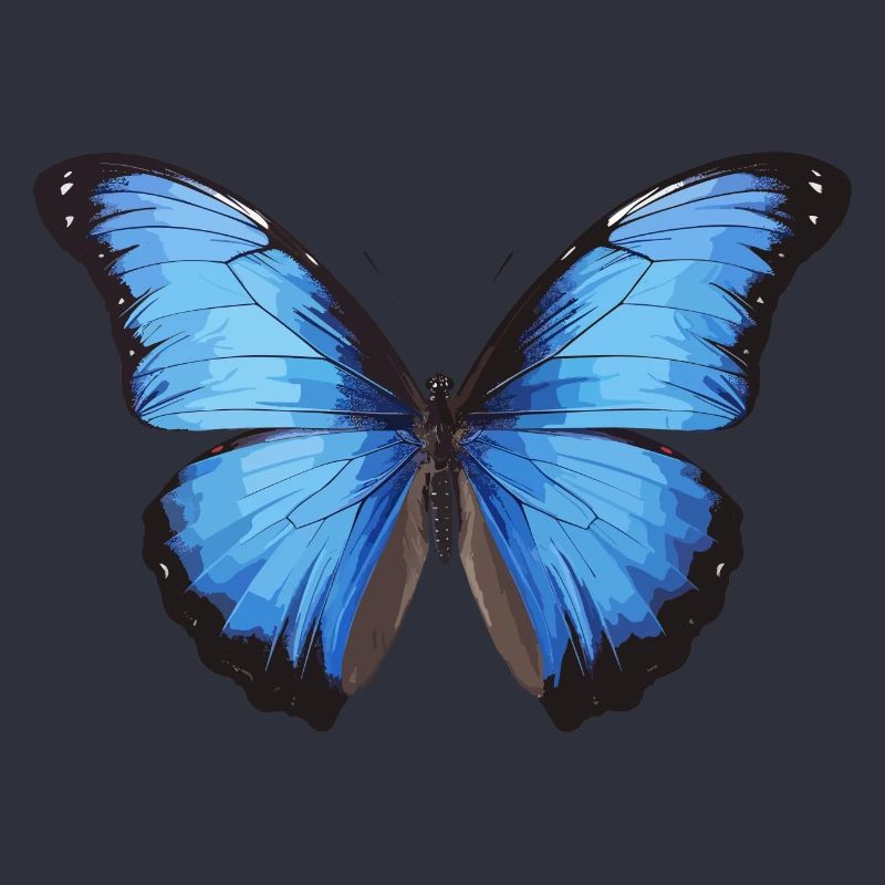 Morpho Papillon Bleu