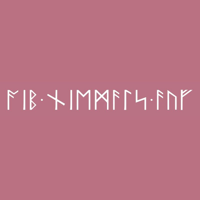 Never give up runic writing Germanic Vikings