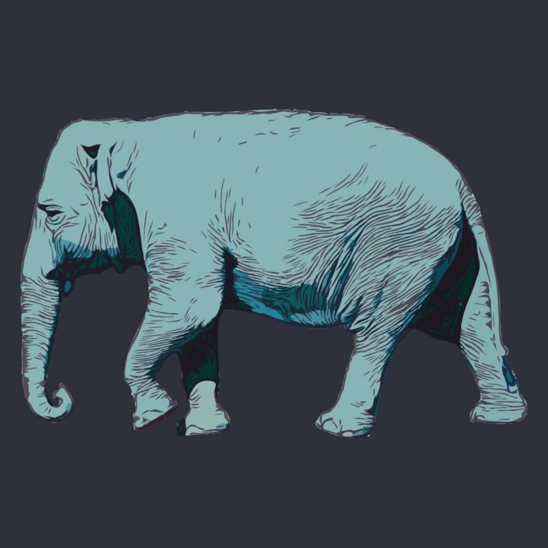 Elephant, Blue Elephant, Elephant, Pachyderm