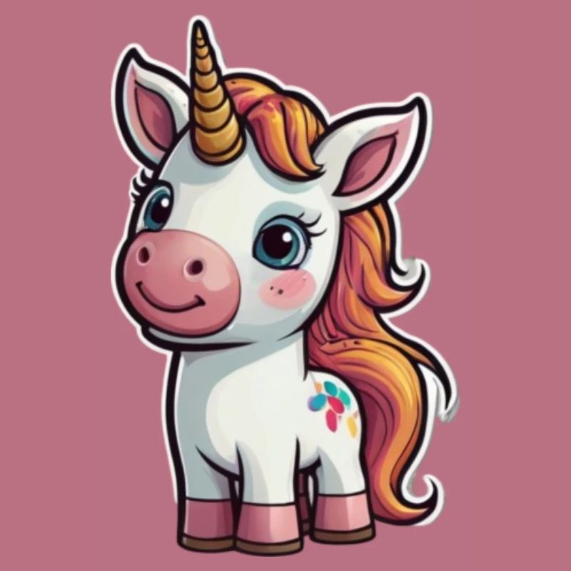 Comic-Einhorn