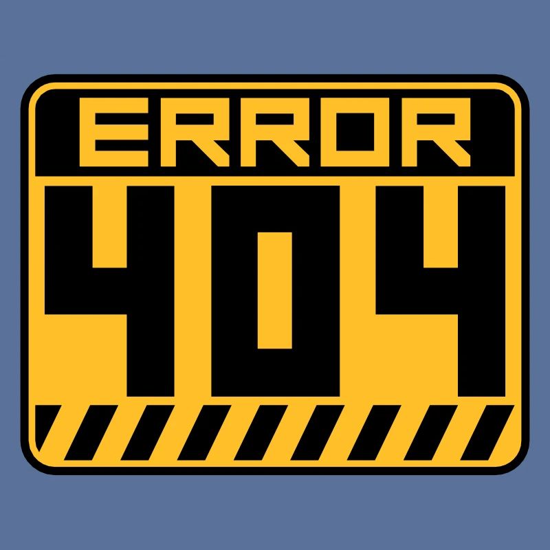 Error 404 Schild Warnung