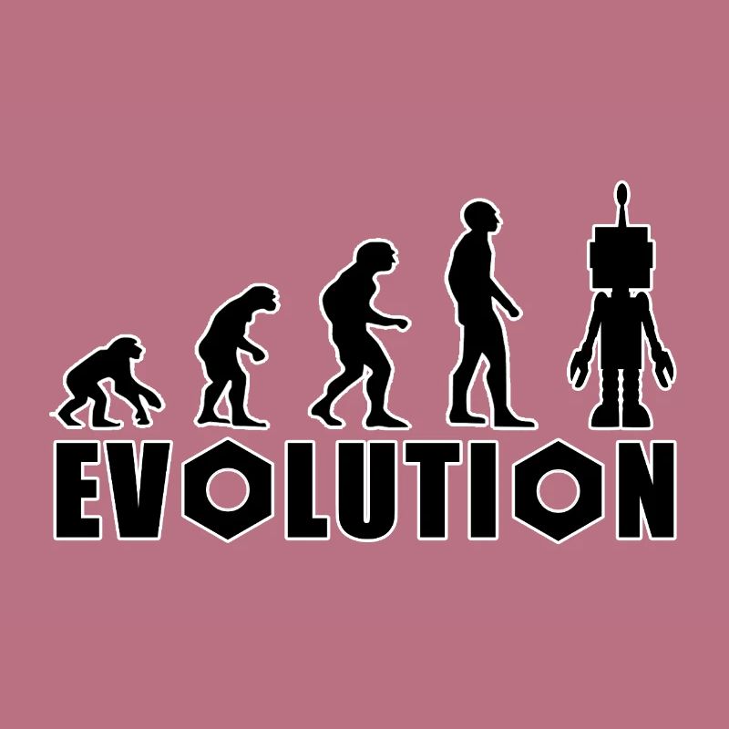 Evolution von Mensch zu Android
