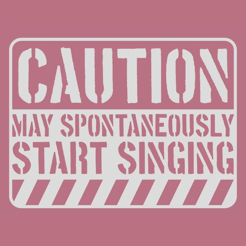 may spontaneously start singing
