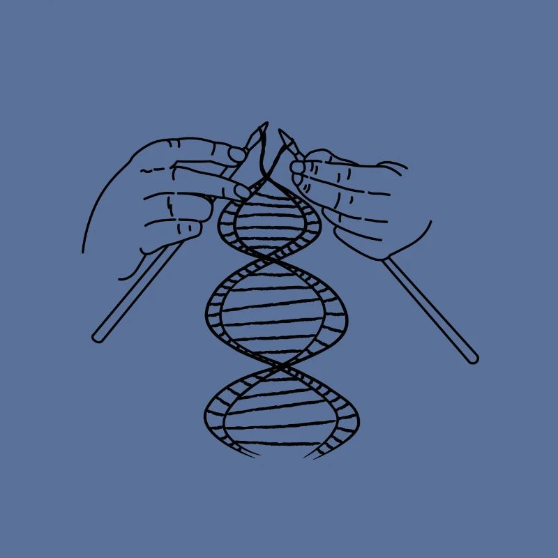 Decryption DNA DNA Code Knitting