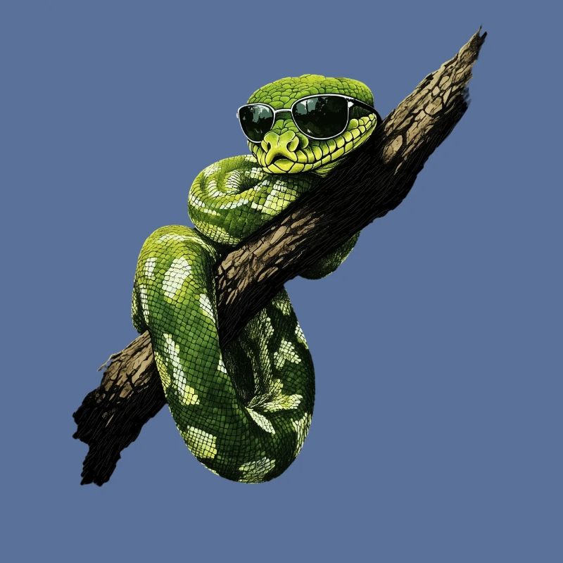 Arbre vert Python Serpents Amoureux Terrarium