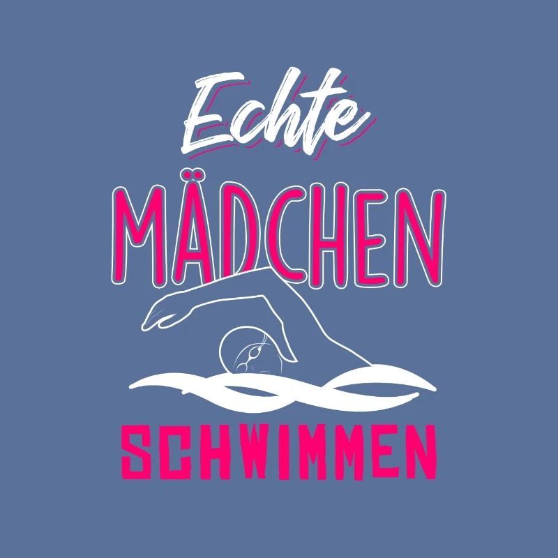 Echte Mädchen schwimmen