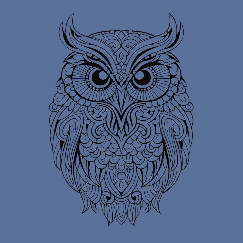 Mythical Magical Boho Owl with Patterns