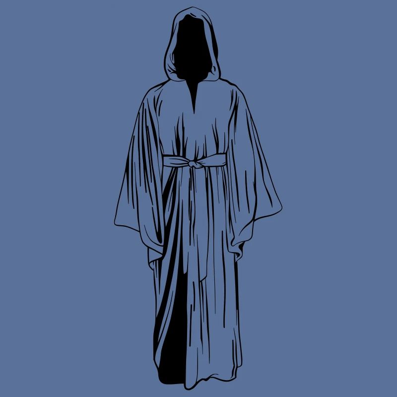 Mönch Illustration Linear