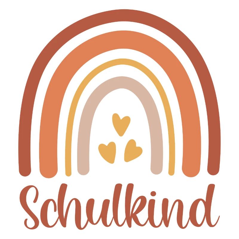 Schulkind Regenbogen Schulanfang Einschulung 2026
