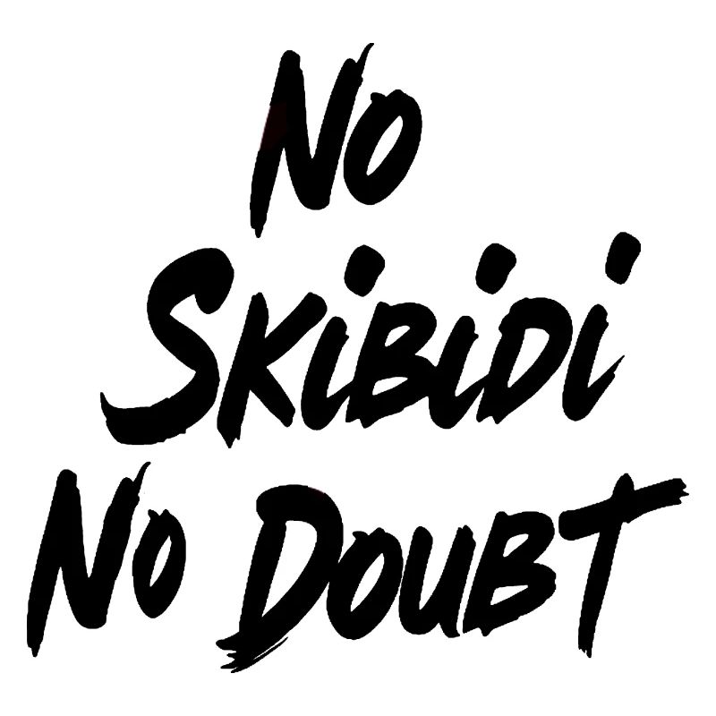 No Skibidi No - Conception de citation de mème viral