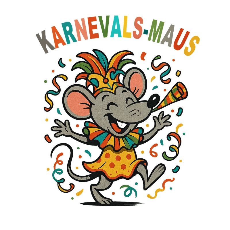 Souris de carnaval Conception de fête colorée
