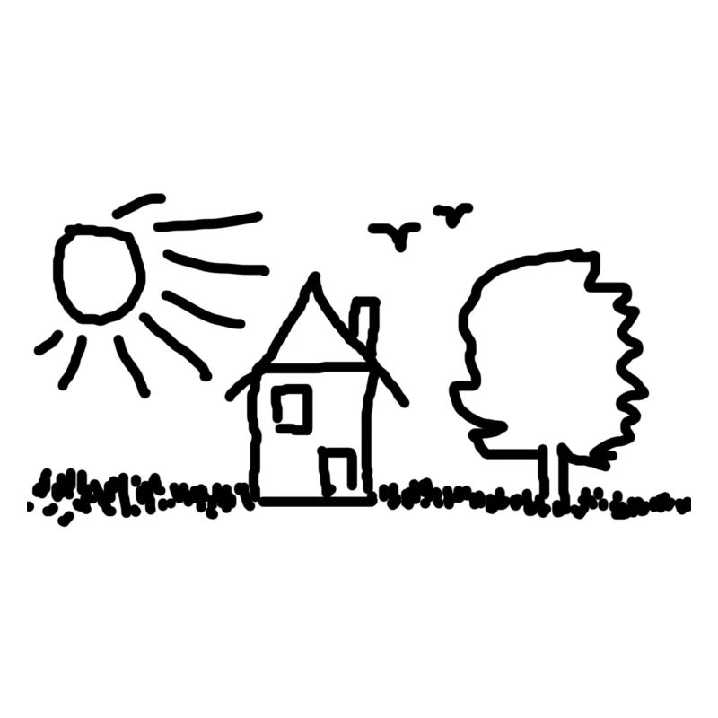 Haus Baum Sonne