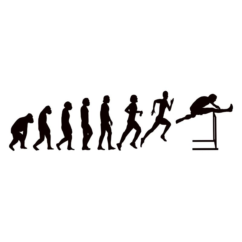 Hürdenlauf Leichtathletik Evolution Hürdenläufer
