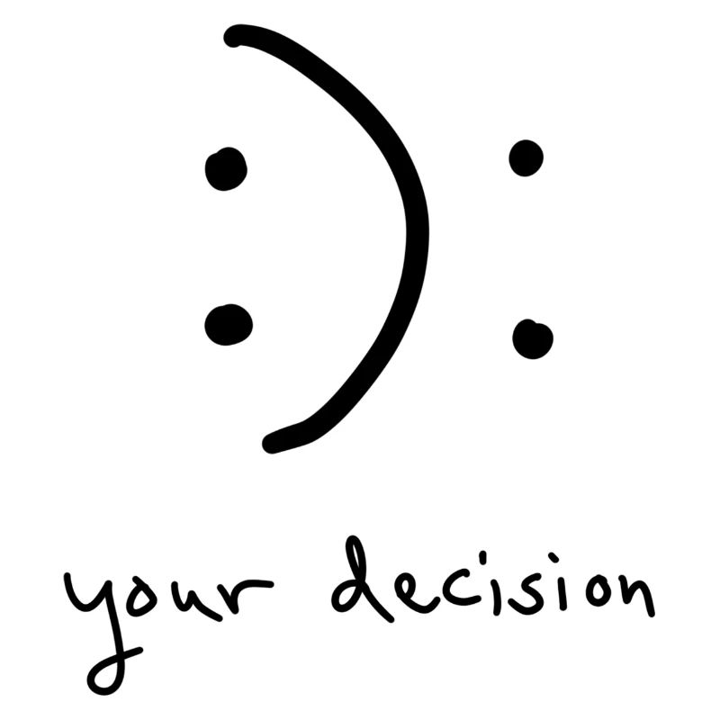 Lächeln oder nicht lächeln - Deine Entscheidung