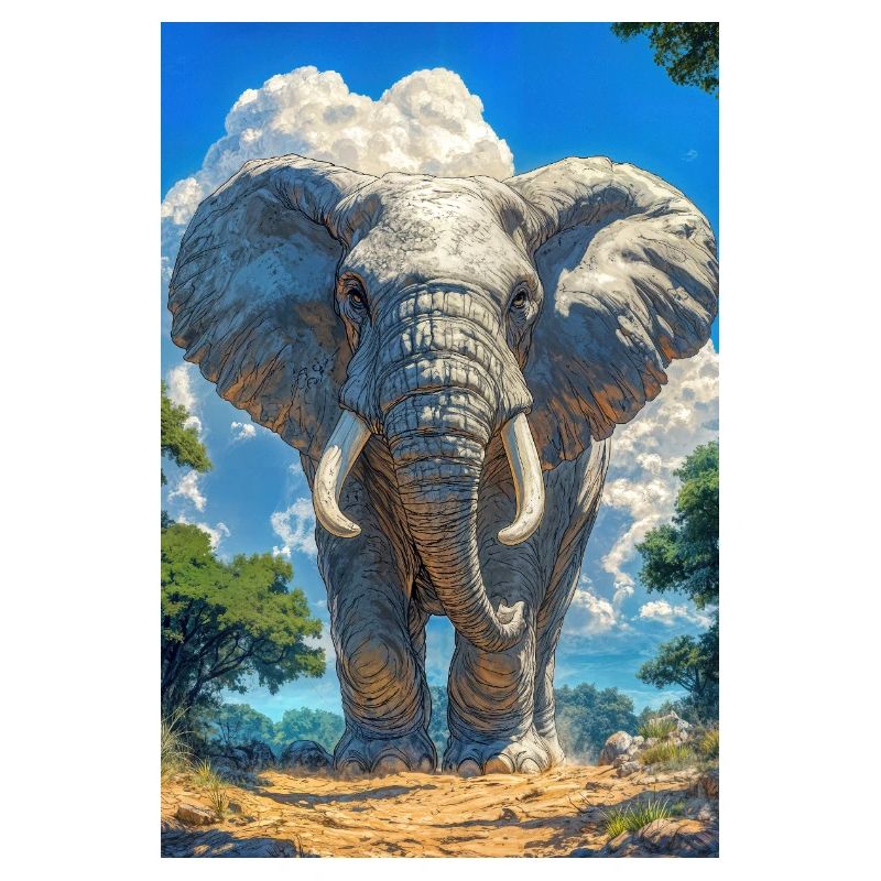 Illustration eines Elefanten