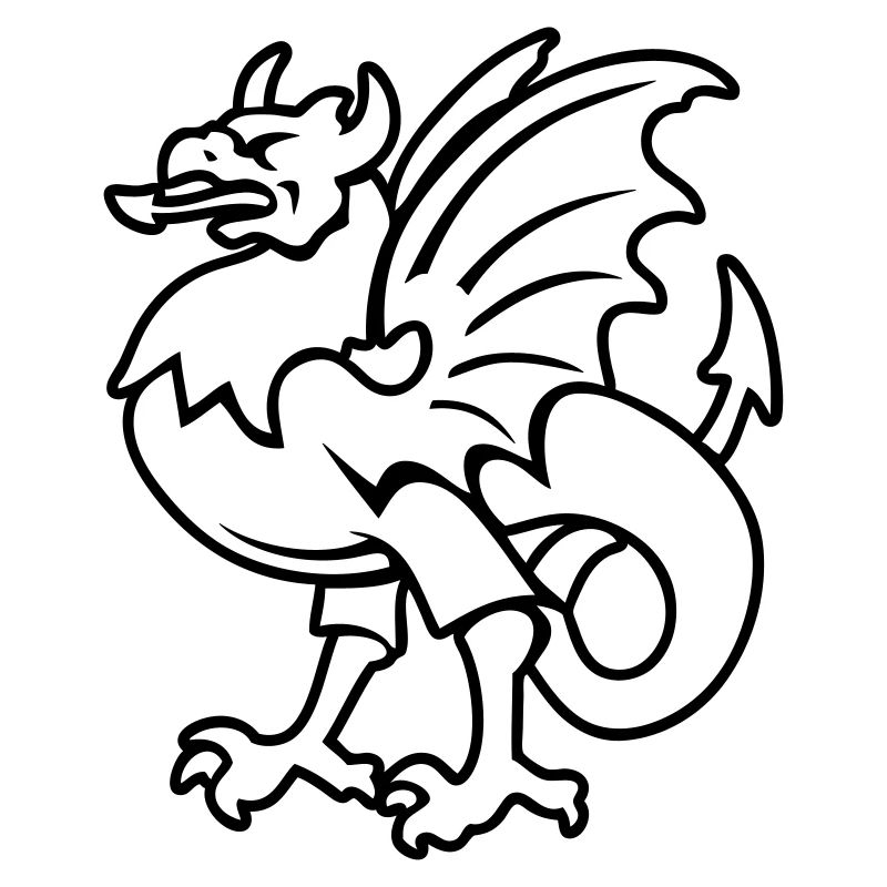 fantasy creature griffin drawing Bornholm