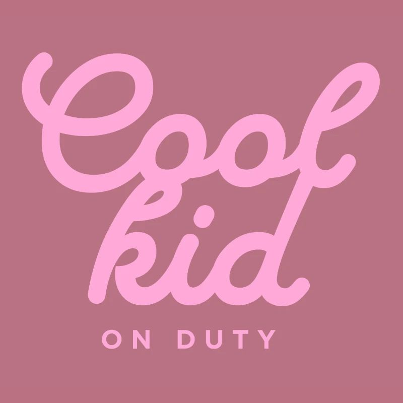 Conception typographique ludique « Cool Kid on Duty »