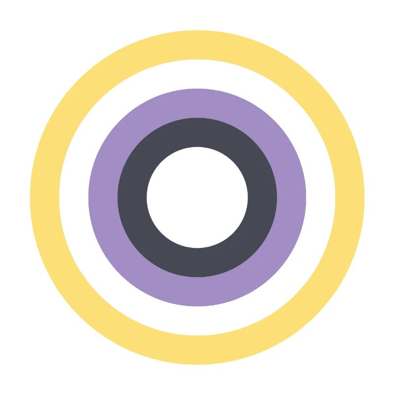 Concentric Ring Palette LGBTQ Non Binary