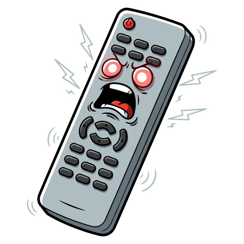 Screaming Remote Control Cartoon