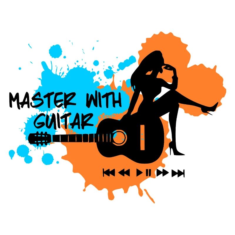 Master with guitar - Blue Orange