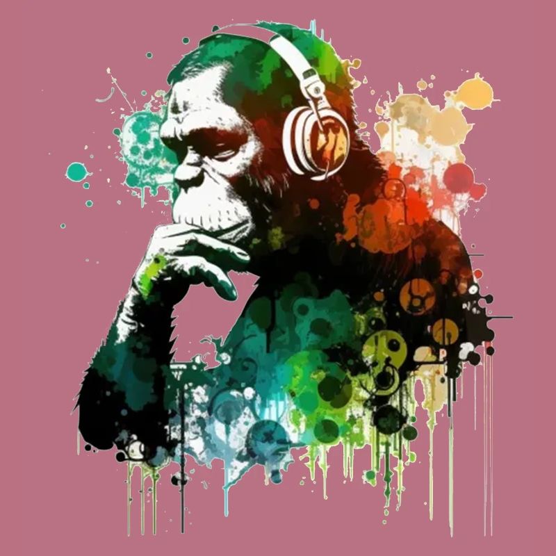 Banksy DJ Monkey Thinker