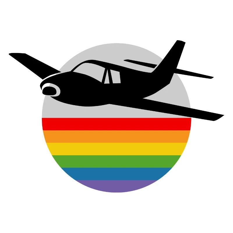 Regenbogen Flugzeug