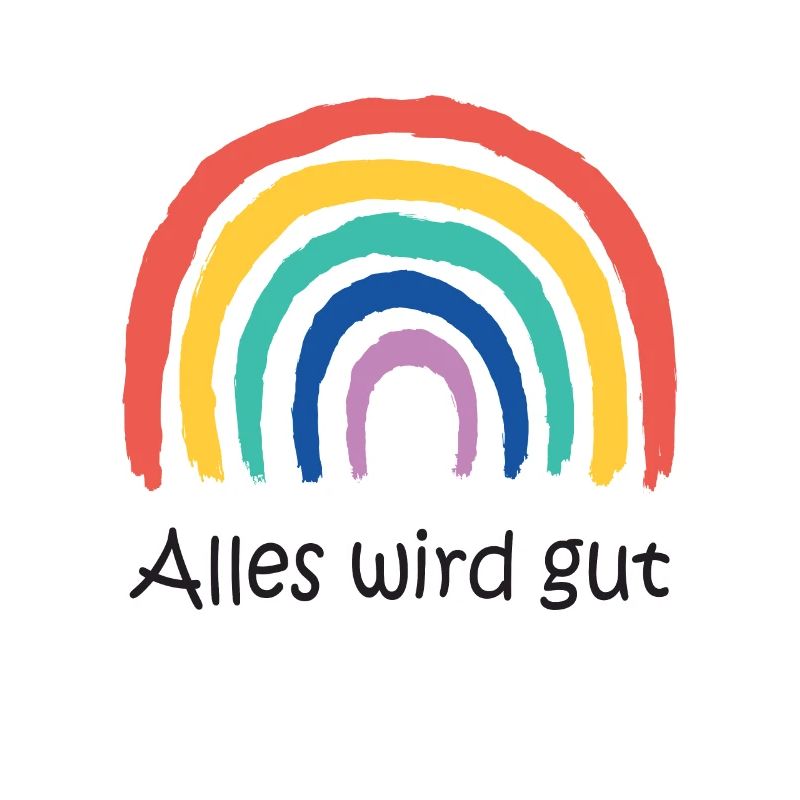 Corona Regenbogen Alles wird gut